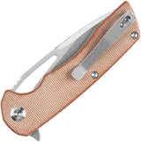 Kansept Knives Kryo Framelock Brown Micarta T1001M4 by Kansept Knives
