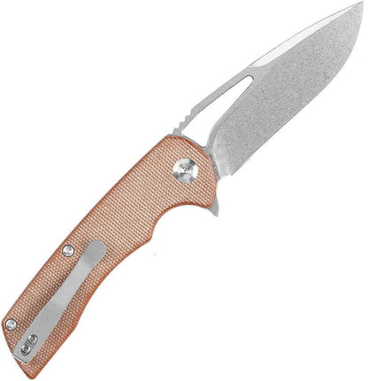 Kansept Knives Kryo Framelock Brown Micarta T1001M4 by Kansept Knives