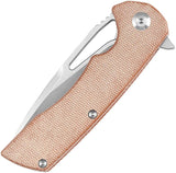 Kansept Knives Kryo Framelock Brown Micarta T1001M4 by Kansept Knives