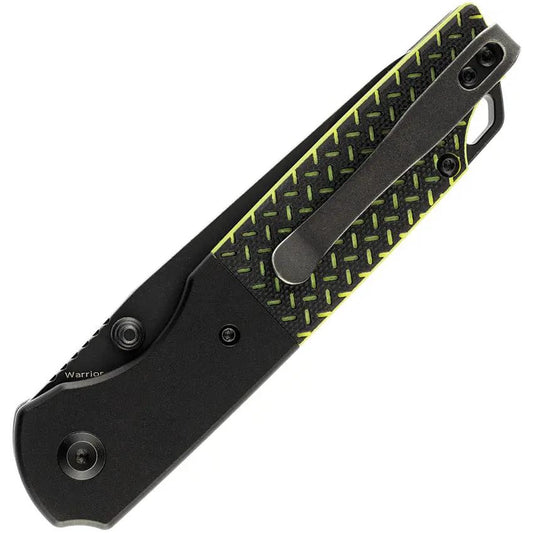 Kansept Knives Warrior Linerlock Green TiNi D2 Drop Point Blade - G10 Handle Aluminum Bolsters by Kansept Knives