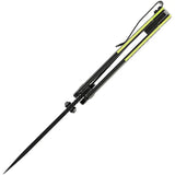 Kansept Knives Warrior Linerlock Green TiNi D2 Drop Point Blade - G10 Handle Aluminum Bolsters by Kansept Knives