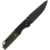 Kansept Knives Warrior Linerlock Green TiNi D2 Drop Point Blade - G10 Handle Aluminum Bolsters by Kansept Knives