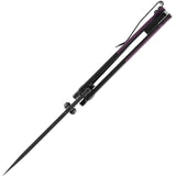 Kansept Knives Warrior Linerlock Purple G10 - D2 TiNi Coated Drop Point Blade With Lanyard Hole by Kansept Knives