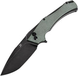 Kansept Knives Hellx Framelock D2 Grn Mic T1008F1 by Kansept Knives