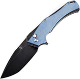 Kansept Knives Hellx Framelock D2 Blue Mic T1008F3 by Kansept Knives
