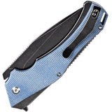 Kansept Knives Hellx Framelock D2 Blue Mic T1008F3 by Kansept Knives
