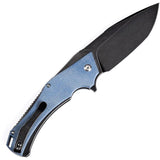 Kansept Knives Hellx Framelock D2 Blue Mic T1008F3 by Kansept Knives