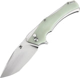 Kansept Knives Hellx Framelock D2 Jade T1008F5 by Kansept Knives