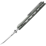 Kansept Knives Main Street Linerock Green Micarta - 3.5in 154CM Stonewash Blade, Thumb Stud, Clip by Kansept Knives