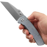 Kansept Knives Main Street Linerock Blue Micarta - 154CM Stainless Blade With Stonewash Finish by Kansept Knives