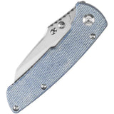 Kansept Knives Main Street Linerock Blue Micarta - 154CM Stainless Blade With Stonewash Finish by Kansept Knives
