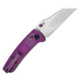 Kansept Knives Main Street Crosslock - Purple Acrylic Handle and 154CM Stonewash Blade by Kansept Knives