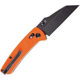 Kansept Knives Main Street Crosslock Orange - 154CM Blade, G10 Handle, Pocket Clip EDC by Kansept Knives