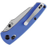 Kansept Knives Main Street Crosslock Blue T1015V3 - 3.5 Inch 154CM Blade, Blue G10 Handle, Thumb Stud by Kansept Knives