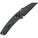 Kansept Knives Main Street Crosslock Green - 154CM Stainless Blade Canvas Micarta Handle by Kansept Knives