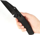 Kansept Knives Main Street Crosslock - Brown Acrylic Handle With 154CM Stainless Steel Blade by Kansept Knives