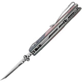 Kansept Knives Main Street Crosslock Flag T1015V9 - Patriotic Flag Artwork Handle With Stonewashed 154CM Blade by Kansept Knives