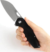 Kansept Knives Model 6 Linerlock Black G10 - Wharncliffe Blade, 154CM, Compact EDC by Kansept Knives