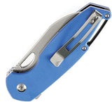 Kansept Knives Model 6 Linerlock Blue G10 - Bead Blast 154CM Wharncliffe Blade Knife by Kansept Knives