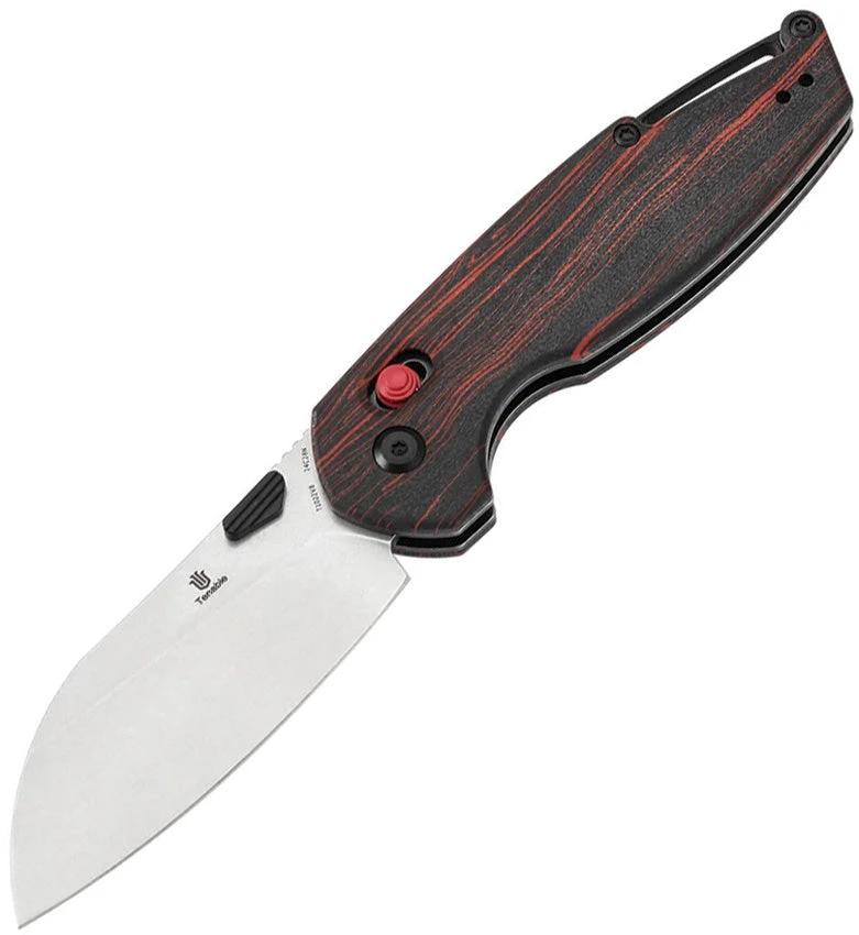 Tenable Knives Model 6 Crossbar Lock Blk/Red T1022V8 by Tenable Knives