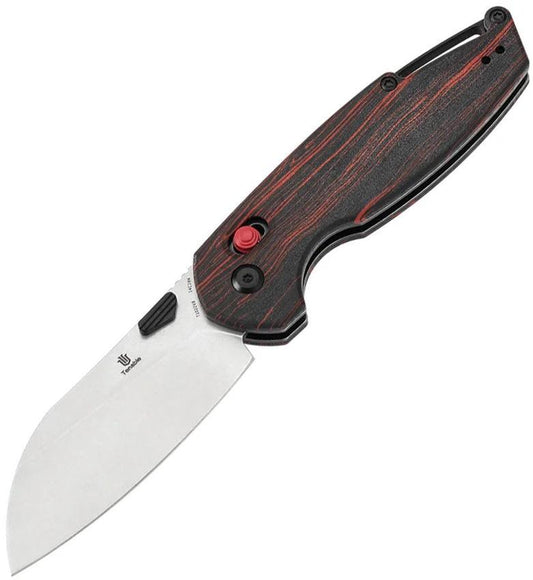 Tenable Knives Model 6 Crossbar Lock Blk/Red T1022V8 by Tenable Knives