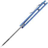 Kansept Knives Convict Linerlock - Blue G10 Handle 3.25in 154CM Stonewash Blade by Kansept Knives