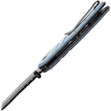Kansept Knives XL Korvid Liner Lock - Blue Micarta Handle, 154CM Blade, Extended Tang by Kansept Knives