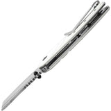 Kansept Knives XL Korvid Linerlock White G10 - 3.5 Inch 154CM Blade, Extended Tang, Pocket Clip by Kansept Knives