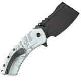 Kansept Knives XL Korvid Linerlock Jade G10 Handle - 3.5in 154CM Blade with Extended Tang by Kansept Knives