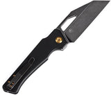 Kansept Knives Egress Linerlock Black G10 - 3.5 Inch Wharncliffe Blade, 4.75 Inch Closed, Stonewash Finish by Kansept Knives