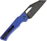 Kansept Knives Egress Linerlock Blue G10 - 3.5 Inch Wharncliffe Blade With 14C28N Sandvik Stainless Steel by Kansept Knives