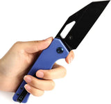 Kansept Knives Egress Linerlock Blue G10 - 3.5 Inch Wharncliffe Blade With 14C28N Sandvik Stainless Steel by Kansept Knives