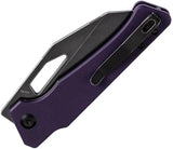 Kansept Knives Egress Linerlock - Purple G10 Handle With Wharncliffe Blade And Extended Tang by Kansept Knives