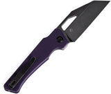 Kansept Knives Egress Linerlock - Purple G10 Handle With Wharncliffe Blade And Extended Tang by Kansept Knives