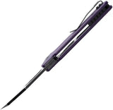 Kansept Knives Egress Linerlock - Purple G10 Handle With Wharncliffe Blade And Extended Tang by Kansept Knives