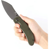 Kansept Knives Nesstreet Linerlock Olive G10 - TiNi Coated 154CM Blade For Everyday Carry by Kansept Knives