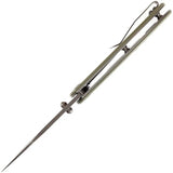 Kansept Knives Nesstreet Linerlock Olive G10 - TiNi Coated 154CM Blade For Everyday Carry by Kansept Knives
