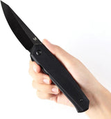 Kansept Knives Integra Linerlock - Sleek Black G10 Handle for Secure Comfortable Carry by Kansept Knives