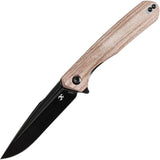 Kansept Knives Qilin Linerlock Brown Mic T1047A3 by Kansept Knives