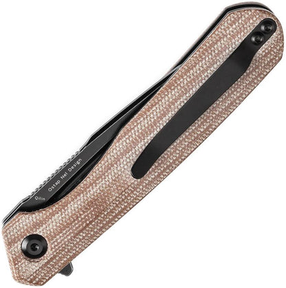 Kansept Knives Qilin Linerlock Brown Mic T1047A3 by Kansept Knives