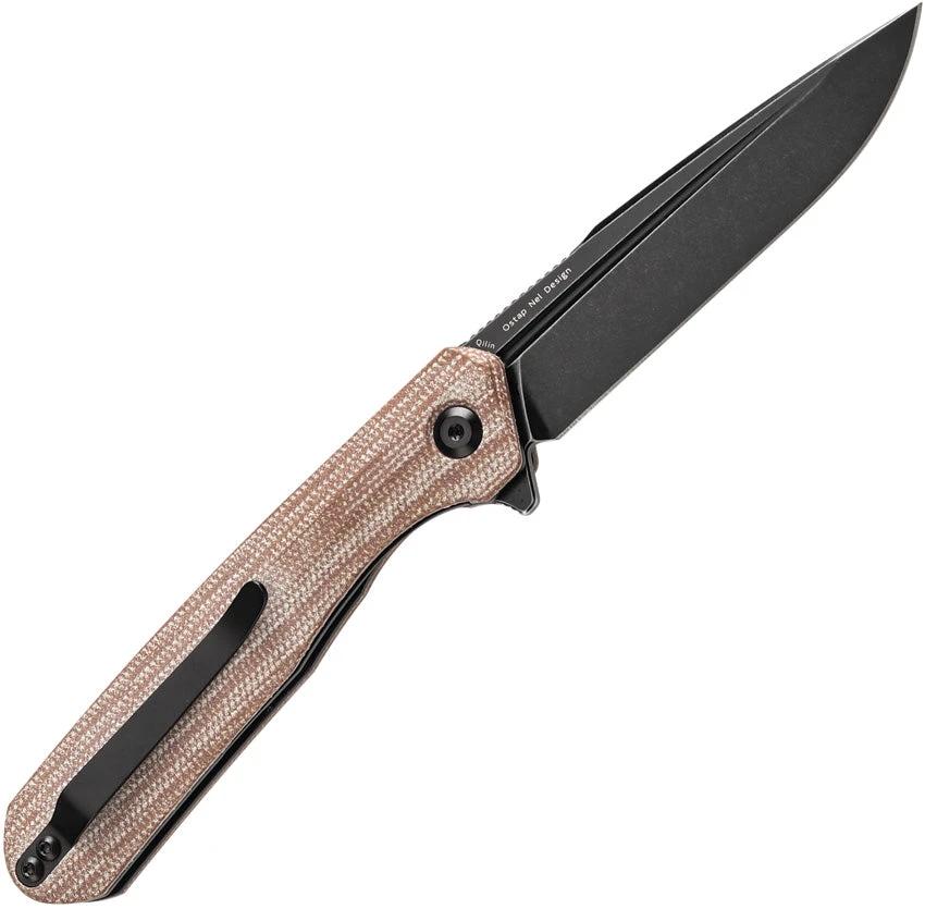 Kansept Knives Qilin Linerlock Brown Mic T1047A3 by Kansept Knives