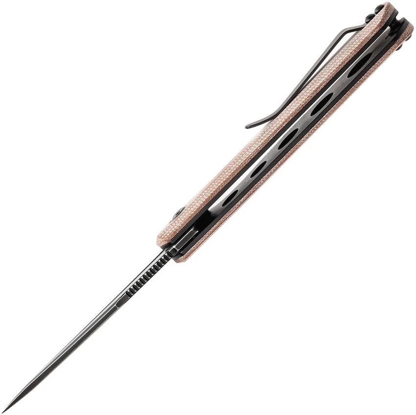Kansept Knives Qilin Linerlock Brown Mic T1047A3 by Kansept Knives