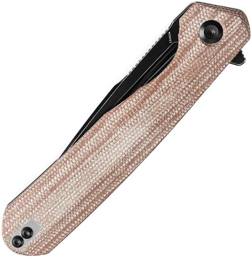 Kansept Knives Qilin Linerlock Brown Mic T1047A3 by Kansept Knives