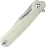 Kansept Knives Qilin Linerlock Jade G10 - 154CM Drop Point Blade With Extended Tang And Pocket Clip by Kansept Knives