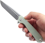 Kansept Knives Qilin Linerlock Jade G10 T1047T5 by Kansept Knives