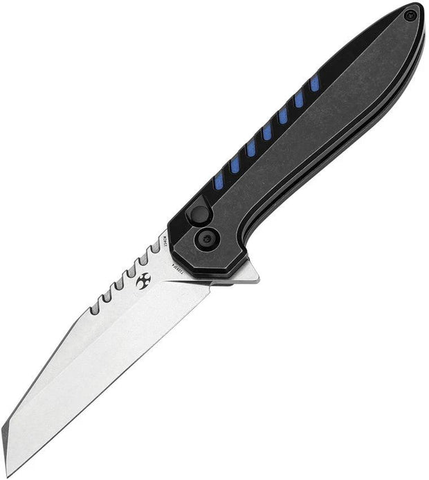 Kansept Knives Kosame Button Lock BSW/Blue T1093F4 by Kansept Knives