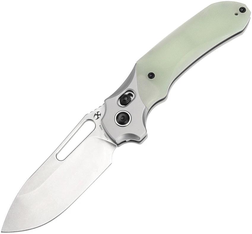 Kansept Knives Quasar Crossbar Lock Jade T1099V1 by Kansept Knives