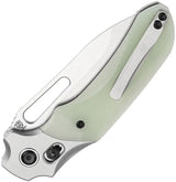 Kansept Knives Quasar Crossbar Lock Jade - 154CM Drop Point Blade With Jade G10 Handle by Kansept Knives
