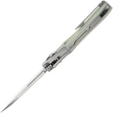 Kansept Knives Quasar Crossbar Lock Jade - 154CM Drop Point Blade With Jade G10 Handle by Kansept Knives