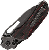 Kansept Knives Quasar Crossbar Lock GMas T1099V4 - 154CM BlackWash Drop Point Knife With G10 Handle by Kansept Knives
